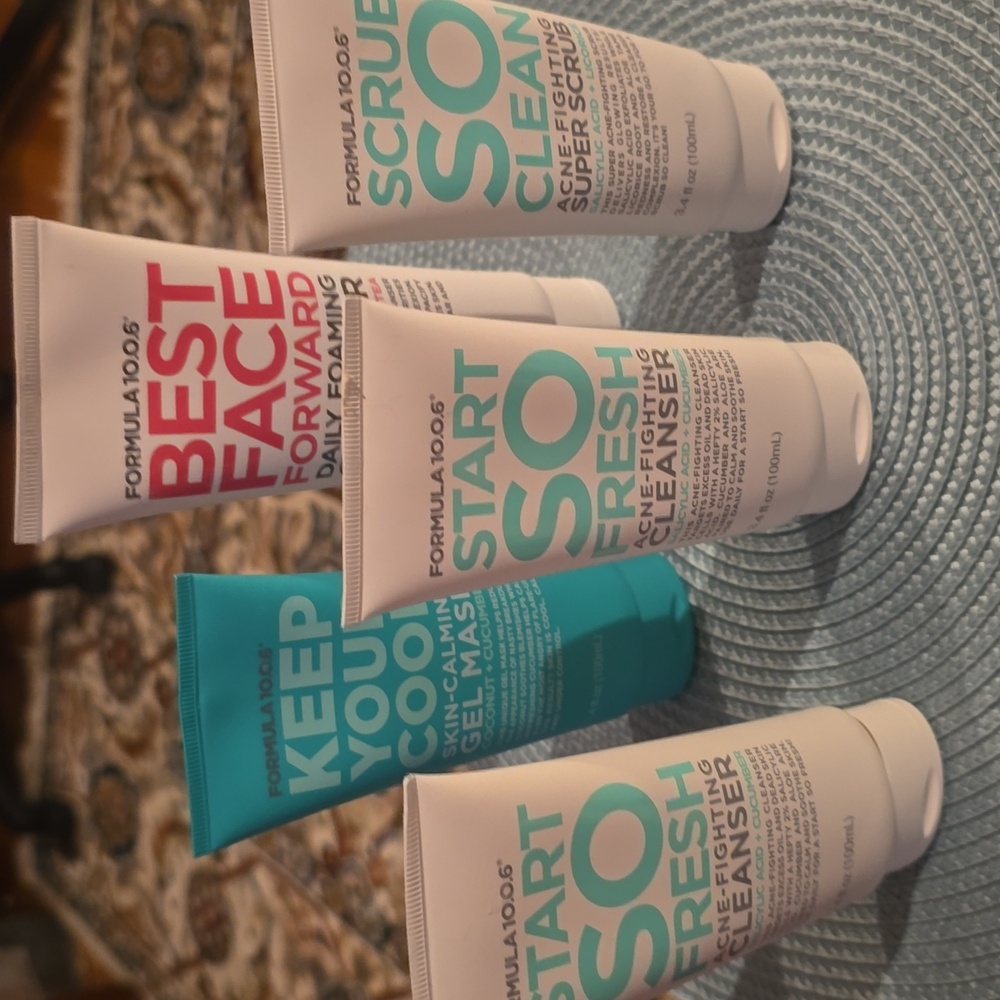 FORMULA 10.0.6 BRAND FACE PRODUCTS BUNDLE OF 5 ITEMS